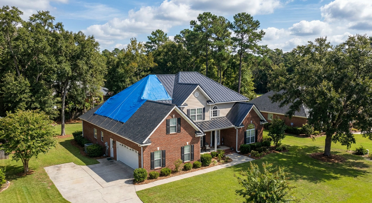 Emergency Roof Tarping: Protecting Your Statesboro Home Post-Storm